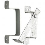 No.833 Slip Rail Brackets Galvanised c/w 4 BZP Wood Screw